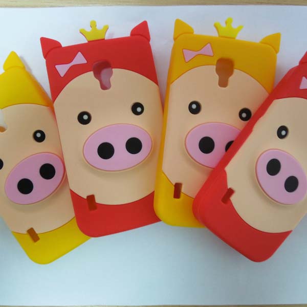 硅胶猪猪手机套